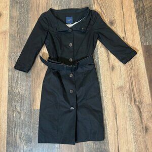 Gryphon New York Black Belted Jacket Size Small